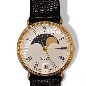 Vintage NOS Harley Moonphase Swiss Made Watch